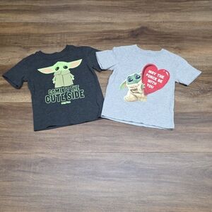 Star Wars The Mandalorian Grogu Toddler Shirt Bundle  SIZE: 2T